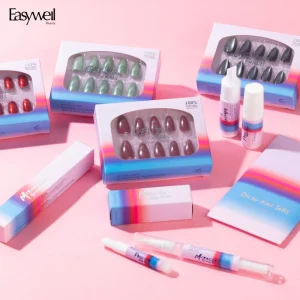 Luxury 30pcs False Nail Art Supplier With Custom Packing High Quality Soft Gel Acrylic Press On Nails