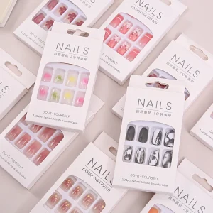 Luxury Designer False ABS Press on Nails Short Mid length Private Label Nail Press on Nails