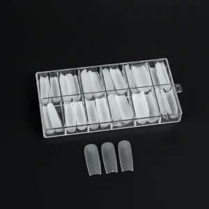 Luxury False Acrylic Full Cover Nail Tips with Matte Gel Tips Nails Stiletto Soft Gel Nail Tip 120pcs