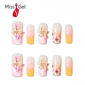 Luxury Reusable False Nails Square Long Tips Press on Nails Faut Ongles Ongles Artificiel Gel Faux Ongles Rutilisable