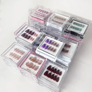 Luxury Soft Gel Press On Nails High Quality French Tip Stiletto Butterfly Design Customizable False Artificial Nails