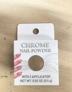 M15 Gold Mirror Nail Powder for Nail Art Design Shiny Metallic Nail Decorations Suitable for DIY Nails and Salon Use
