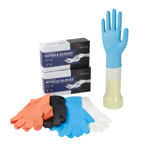 M3.5g Powder Free Blue Nitrile Gloves Medical Nitrile Examination Gloves