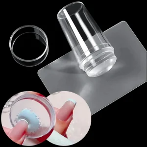 MCBL French Silicone Nail Stamper for Nail Art Lightweight Soft Transparent Headed Printing Tool From Guangdong