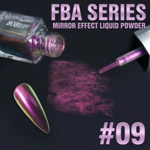 MFBA09 6 Colors Chameleon Mirror Liquid Powder Multi-chrome Color Shifting Metallic Nail Art TPO-Free MSDS Factory Direct