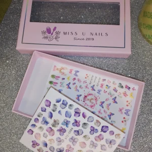 MISS U NAILS Fingernail Decals Nail Art Paper Sticker 2d N