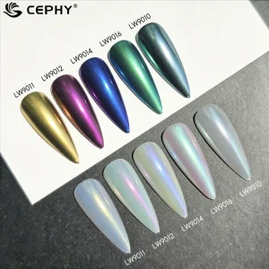 Magic Mirror Electroplating Aurora Powder Nail Paint Color Pigment Nail Salon Accessories Bulk Factory Price With Jar