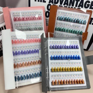 Magnetic Tips Nail Art Swatch Book 96 144 192 Colors Large Acrylic Works Display Manicure Color Test Storage Card