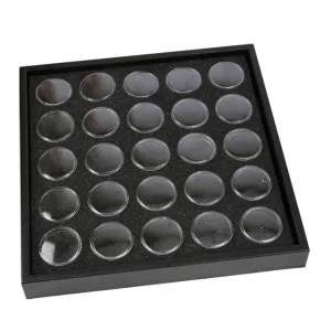Manicure 25 Bottles Dry Flower Jewelry Display Box Nail Tips Display Storage Box