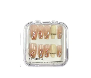 Manicure Dust Proof Nail Tips Storage Box Double Layer Transparent Display Boxes Press on Nail Packaging Box