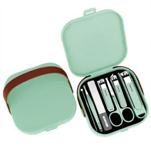 Manicure Kit Stainless Steel Sharp Durable Multi in 1 Nail Tools Portable Nail Clipper Set with Grooming Kits