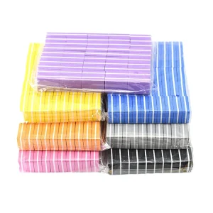 Manicure Mini Nail Buffer and File Double Side 100 180 Square Sanding Blocks Manufacture’s Best Mini Sponge Nail Buffer