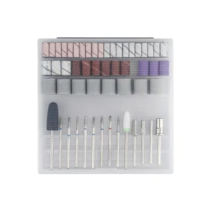 Manicure Nail Drill Bit Replace Sandpaper Head Storage Box Gel Tips Grinding Polishing Machine Nail Drill Bits Holder