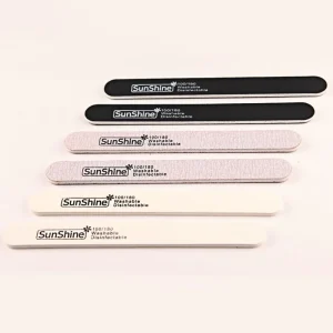 Manicure Nail File Grit 100 180 Durable Black White Nail Files and Buffers