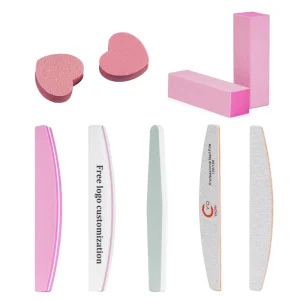 Manicure Pedicure Durable Straight Customized logo Free OEM 80 100 150 180 240 Grit Nail File