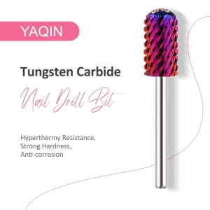 Manicure Pedicure Remover Tools for Acrylic Gel Nails 3XC 4XC Purple 3 32″ Large Round Smooth Top Carbide Safety Nail Drill Bit