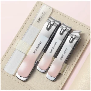 Manicure Set Factory Nail Grooming Kit Pedicure Care Beauty Tool Professional Stainless Steel 4 in 1 Nail Clippers Kit