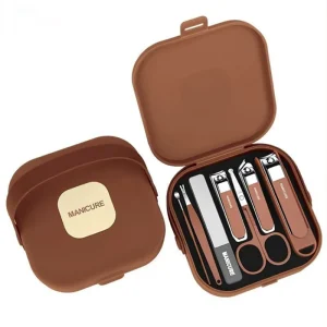 Manicure Set Professional Beauty Tool Nail Tool Green 8 Pcs Manicure Set