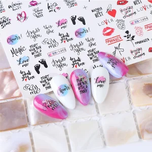 Manicure Stickers with Various Patterns and Colors Nail Art Sticker Designer Nail Foil Nail Products
