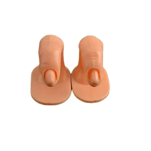 Manicure Tool Model Finger Practice Stand with Insert Piece Nail Display Board for Beginners Nail Salon Training Tool