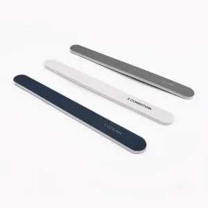 Manicure Tools 3Pcs Three Steps Polishing Nail File 3 in 1 Shine Nail File Buffer Set for Beauty Salon
