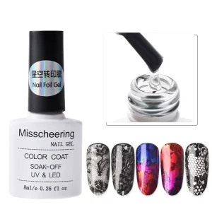 Manufacture Direct 8ml Manicure Nail Art Tool Starry Nail Art Foil Adhesive Glue Gel for Nail Foils Sticker