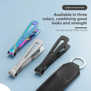 Manufacturer Large opening Trimming Thick Hard Nails Clippers Portable Stainless Steel Nail Clippers