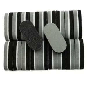 Manufacturer Nail Supply Salon Mini Black Grey Nail Buffer 80 100 150 180 240 Grit Private Label Disposable Sponge Nail File