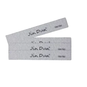Manufacturer Professional Rectangle Nail File 80 80 Zebra Gray Square Nail Files 100 100 Buffer Nail