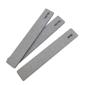 Manufacturer Professional Rectangle Zebra Gray Square Nail Files 100 100 Buffer Nail Nail File 80 80