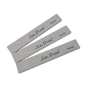 Manufacturer Square Zebra Nail File Grit 80 80 100 180 Gray White Emery Board Lime Nail Salon File