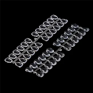 Mask Transparent Nail Tips DIY Training Practicing Displaying Nail Display Card for Colorful Nail Polish
