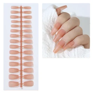 Matte ABS False Nails Art Fashionable Design Full Cover Press On Nails for Finger Nail Salon DIY