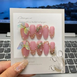 Matte Baroque Acrylic High Quality Handmade Press on Nails