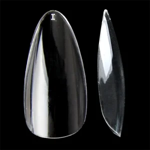 Medium Almond Transparent Finger Nails Designs Acrylic Nail Tips clear Polish Base