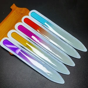 Medium Double sided Glass Nail File 14CM Single Color Nail File Diamond Steel Sand Manicure Nail Shop