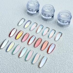 Mermaid Aurora Effect Free Sample Nail Art Glitter Decoration Acrylic Beauty Product Mirror Powder