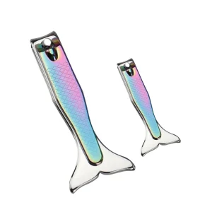 Mermaid Shape Metal Nail Clipper Cutter for Adult Nail Art on Fingers and Toes for Beauty Salons