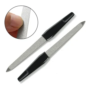 Metal Double sided Nail File Professional High Quality Buffer Rubbing Polishing Strip Salon Manicure Pedicure Beauty Tools