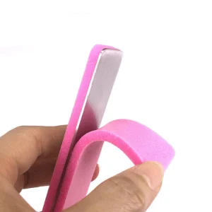 Metal Nail File Nail Care Salon Polish Manicure Pedicure Nail File with Replaceable Buffer Sponge File