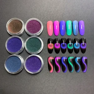 Meteorite 9D Cat’s Eye Powder Chameleon Strong Magnetic Wide Application Powder for Nail