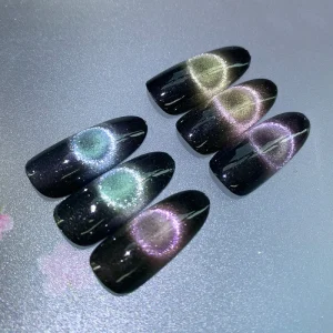 Meteorite Intense Magnetic Nail Effect 9D Cat’s Eye Powder High Metallic Shimmer Magnetic Nail Polish Powder