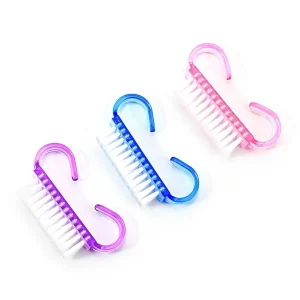 Mini 7 Color Soft Plastic Beauty Nail Brush High Quality Nylon Acrylic for Salon Use Manicure Cleaning Decoration