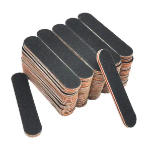 Mini 9cm Emery Boards Plastic Nail Files Buffers 100 180 Manicure Tool for Acrylic Nails Care Women’s Finger Nail