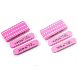 Mini Buffering File Short Sand Nail File Eva Buffers Pink Color Straight Round Professional Buffs and Nail Filer