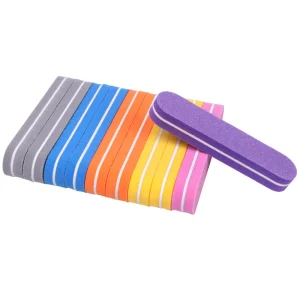 Mini Buffering File Short Sand Nail File Eva Buffers pink Color Straight Round Professional Buffs and Nail Filer