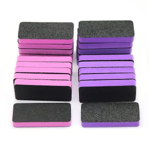 Mini Double Sided Nail Buffer Block File for Acrylic Nails Manicure Pedicure Sanding Buffing 10pcs MOQ