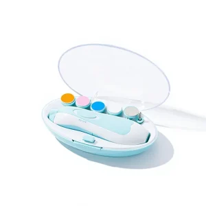 Mini Electric Plastic Portable Baby Nail Clippers Trimmer Automatic Rounded Blade Tip Gift Box Safe Polisher