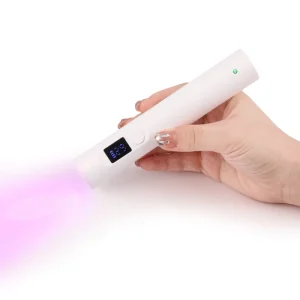 Mini Flash LED Lamp Nail Dryer Rechargeable UV LED Nail Lamp for Acrylic Gel Nails Pink Light Technology for Cure Gel