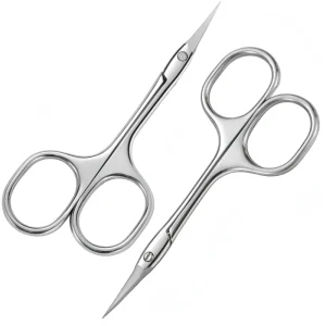 Mini Portable Curved Blade Cuticle Scissors Sharp Blades Russian Manicure Tool For Dead Skin Burr Clean Up